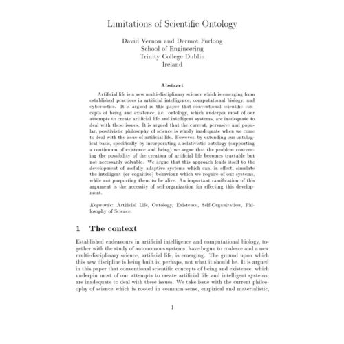 Scientific Ontology,Vernon-Forlong - Imagen 1