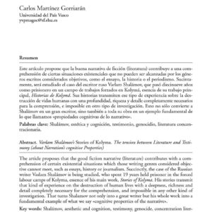 Shalamov,Relatos de Kolima,C.M.Gorriaran