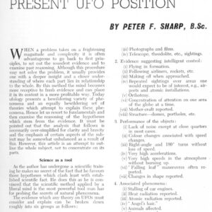 Sharp,Present UFO Situation,FSR61V7N2