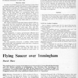 Shaw,UFOs 1970,England,FSR-CH 1971 N 4