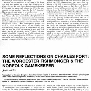 Sider,Charles Fort,FSR1984V29N4
