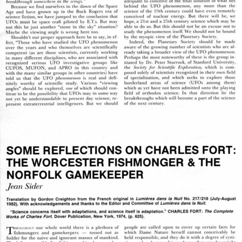 Sider,Charles Fort,FSR1984V29N4 - Imagen 1