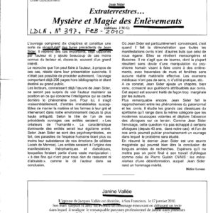Sider,Jean,Mystere des Enlevements