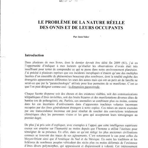 Sider,Nature reelle des ovnis et occupants - Imagen 1