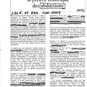 Sider,Preuve historique des abductions