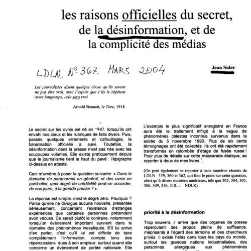 Sider,Raisons officielles de la desinformation-1 - Imagen 1