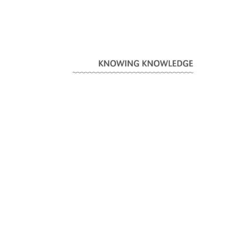 Siemens,George,Knowing Knowledge - Imagen 1