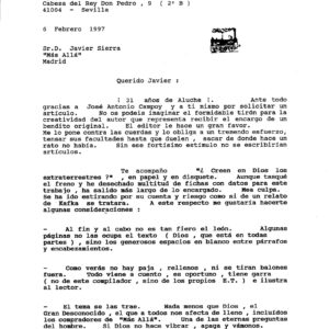 Sierra,Dios y los E.T.,1997