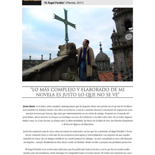 Sierra,Javier,El Angel Perdido,Entrevista - Imagen 1