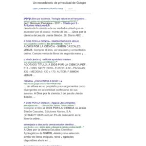 Simon,Jesus,A Dios por la ciencia