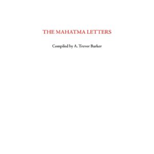 Sinnett,A.P.,The Mahatma letters-3