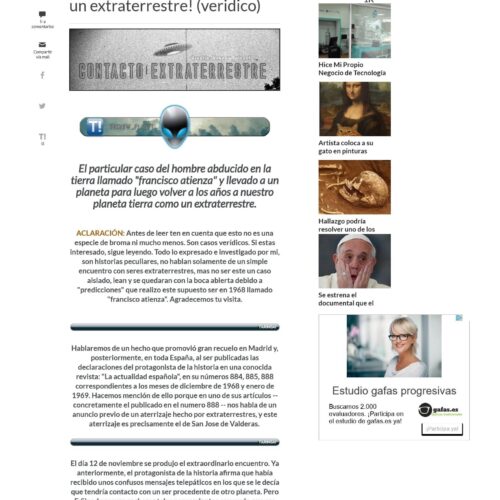 Sinod,Hablo con Francisco Atienza,un extraterrestre - Imagen 1