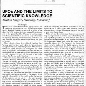 Siregar,UFOs and Scientific Knowledge,FSR87V32N5