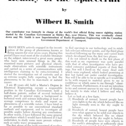 Smith,Reality of Spacecraft,FSR1958V4N6 - Imagen 1