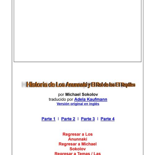 Sokolov,Michael,Historia de los Anunnaki y el rol de los ET Reptiles - Imagen 1
