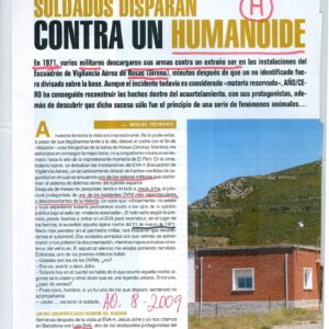 Soldados disparan contra humanoide,1971,base militar de Rosas,Gerona,Miguel Pedrero