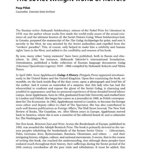 Soviet twilight world of horrors,Peep Pillak - Imagen 1