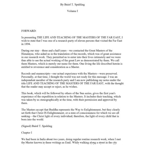 Spalding,Teaching Masters Far East,Vol.1 - Imagen 1
