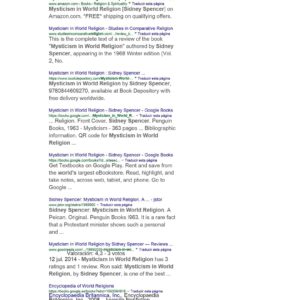 Spencer,Sidney,Mysticism in world religion