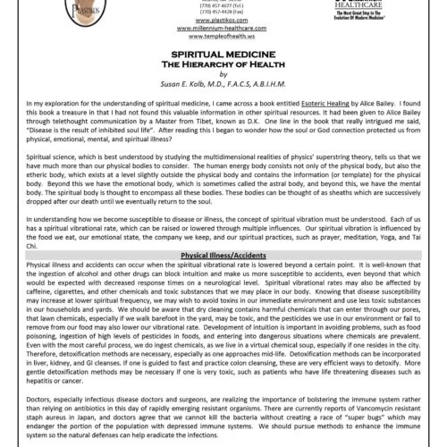 Spiritual Medicine,The Hierarchy of Health,S.E.Kolb - Imagen 1