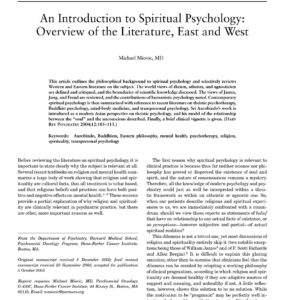 Spiritual Psychology,Literature East and West,M.Miovic