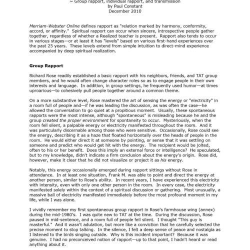 Spiritual Rapport,Paul Constant - Imagen 1