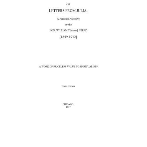 Stead,Afterdeath Julia Letters - Imagen 1