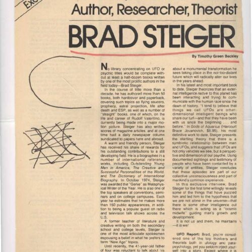 Steiger,Brad,Interview T.G.Beckley - Imagen 1