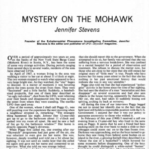 Stevens,UFOs 1967-1968,boy death,Scotia,N.Y.,FSR-SI 1969 N 2,Beyond Condon