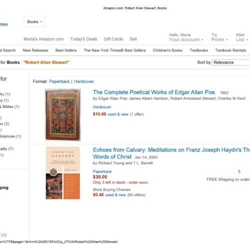 Stewart,Robert Allan,Books from Amazon - Imagen 1
