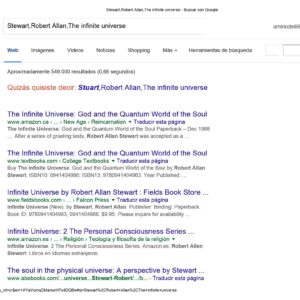 Stewart,Robert Allan,The infinite universe