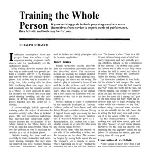 Strauch,Training the whole person