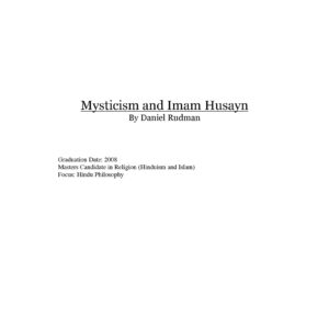 Sufi Mysticism,Imam Husayn