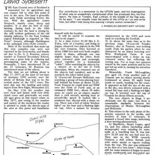 Sydeserff,UFOs 1977,Scotland,FSR78V24N3 - Imagen 1
