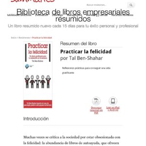 Tal Ben-Shahar,Practicar la felicidad