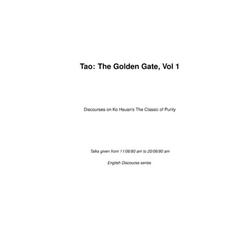 Tao,The golden gate,Vol1 - Imagen 1