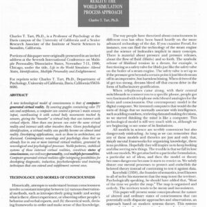 Tart,Multiple personality and virtual reality