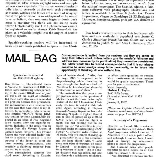Taylor,UFO 1954,Canada,FSR82V27N6 - Imagen 1