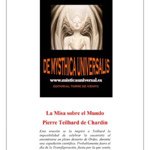 Teilhard de Chardin,La misa sobre el mundo