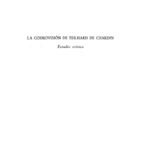 Teilhard de Chardin,Su cosmovision
