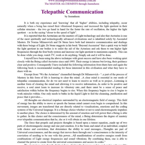 Telepathic Communications - Imagen 1