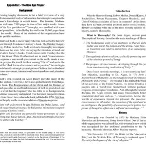 Theosophy,The New Age Proper
