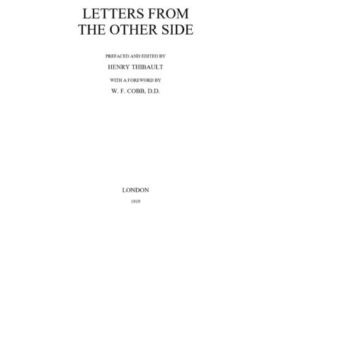 Thibault,Henry,Letters from the other side - Imagen 1
