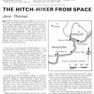 Thomas,Humanoid hitch-hiker 1972,Bahia Blanca,FSR72V18N6
