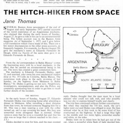 Thomas,Humanoid hitch-hiker 1972,Bahia Blanca,FSR72V18N6 - Imagen 1