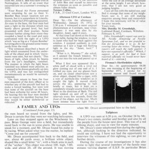 Thomsen,UFOs 1969,England,FSR-CH 1972 N 9 - Imagen 1