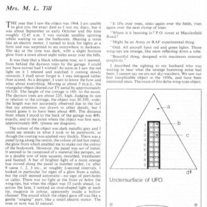 Till,UFO 1964,England,FSR-CH 1972 N 10