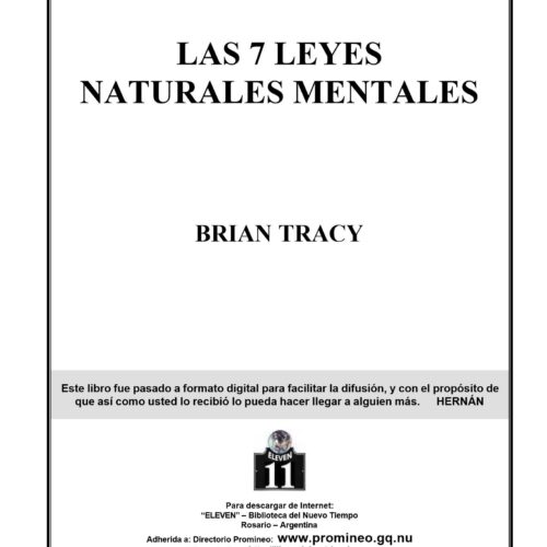 Tracy,Las 7 Leyes Naturales Mentales - Imagen 1