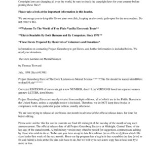 Troward,Thomas,Lectures on Mental Science