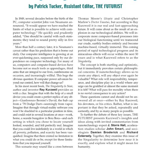 Tucker,The singularity and human destiny - Imagen 1
